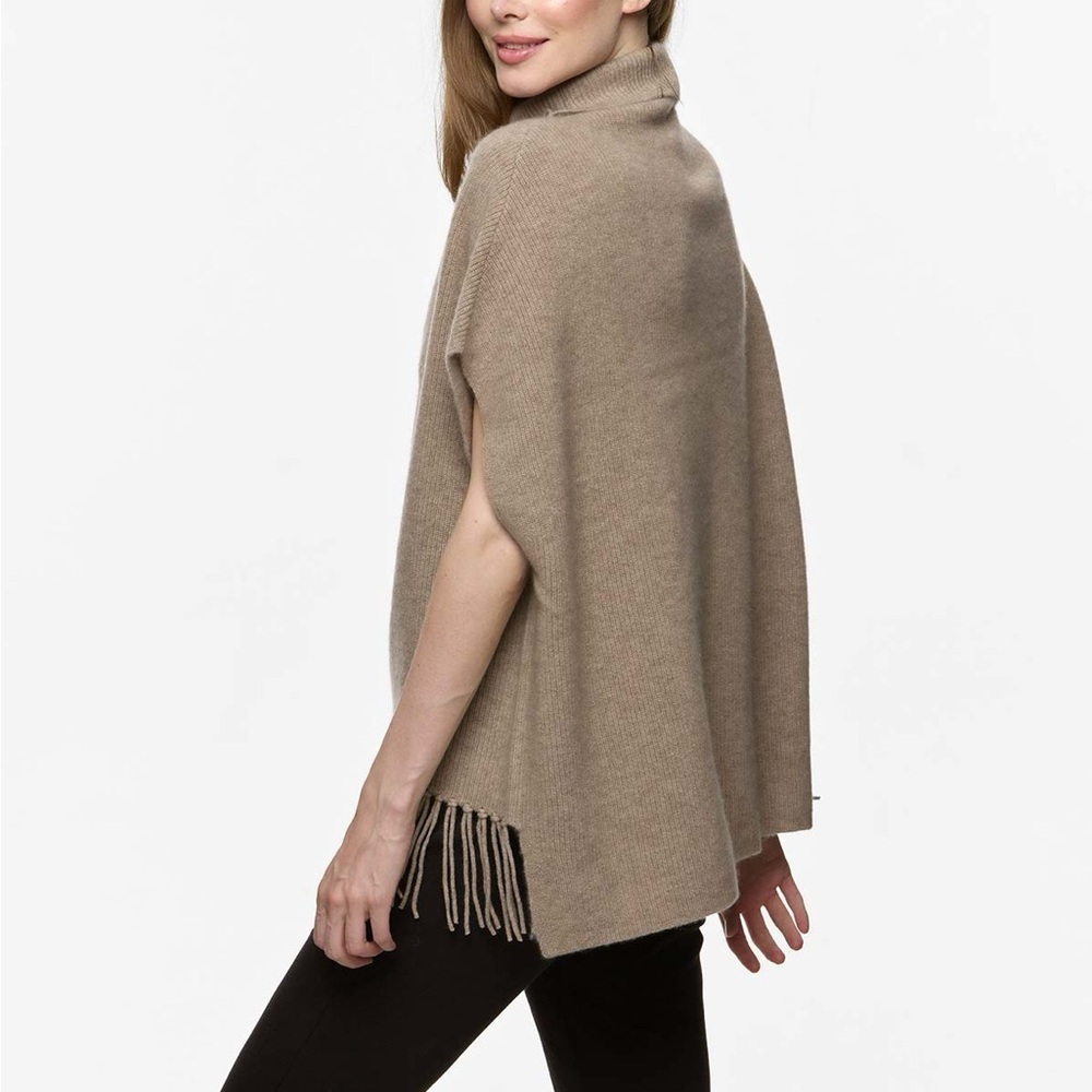 Ovcio Taupe Oversized Cashmere Vest